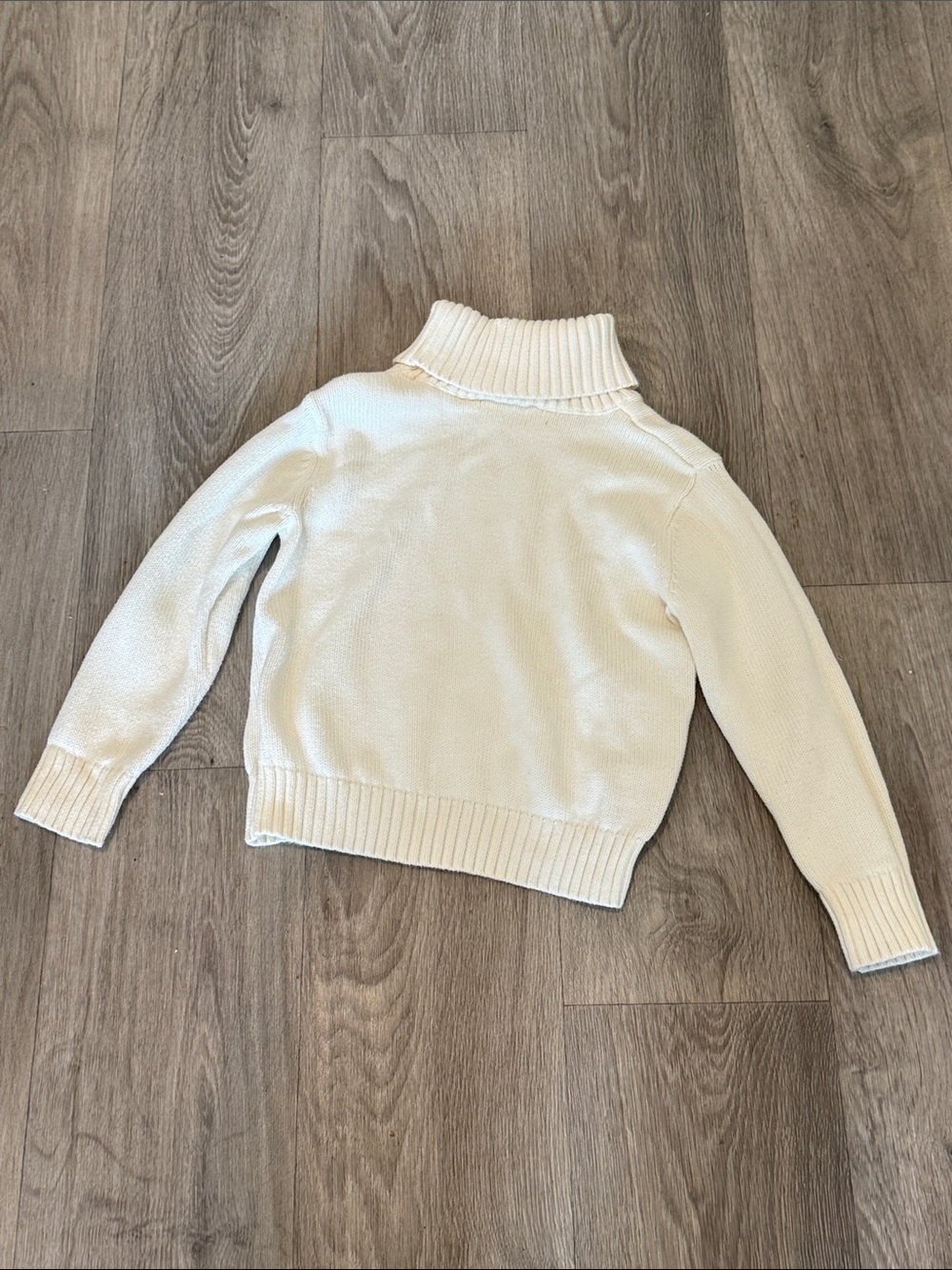 Cream Turtleneck Sweater - Classic Cozy Knit